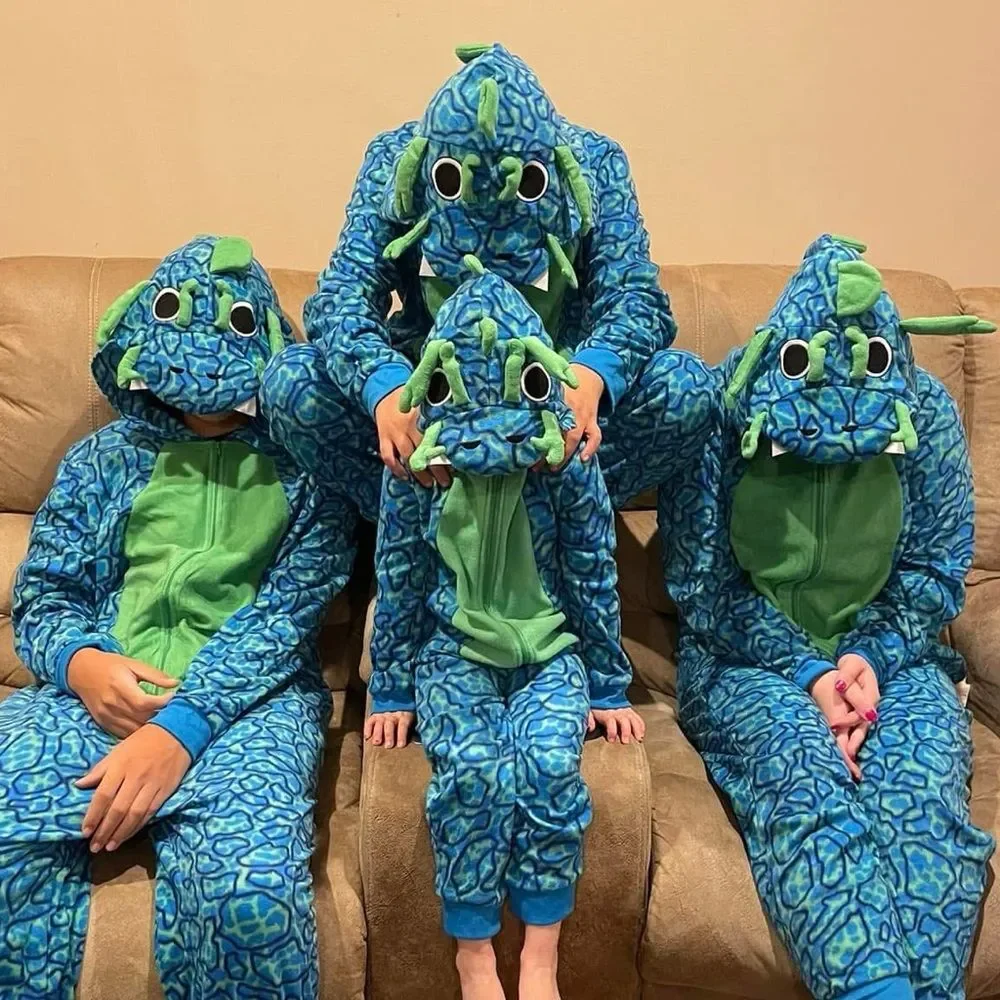 Blue and Green Kids dinosaur One Piece
